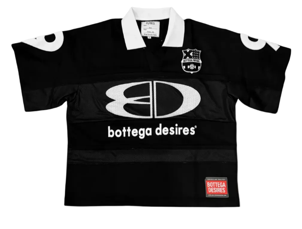 BOTTEGA DESIRES FUTBOL JERSEY BLACK