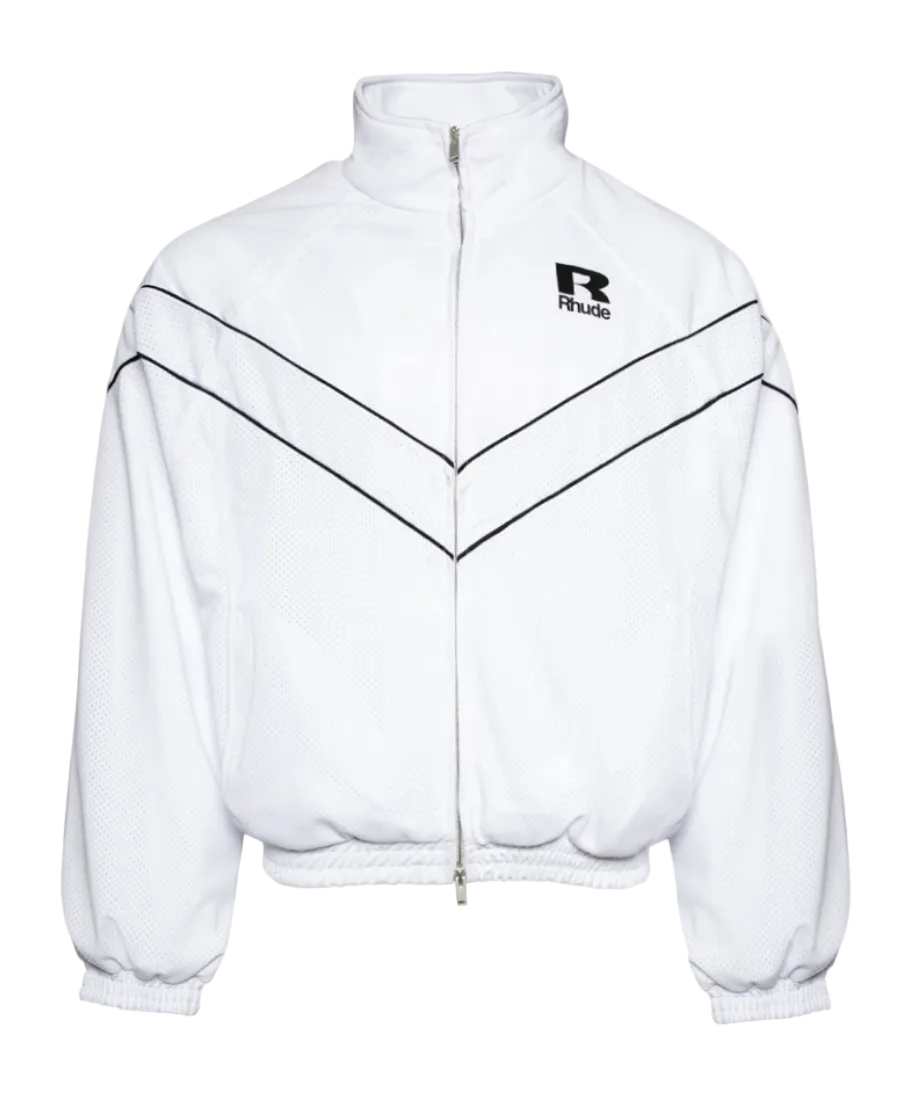Rhude Piping Raglan Track Jacket Strak White