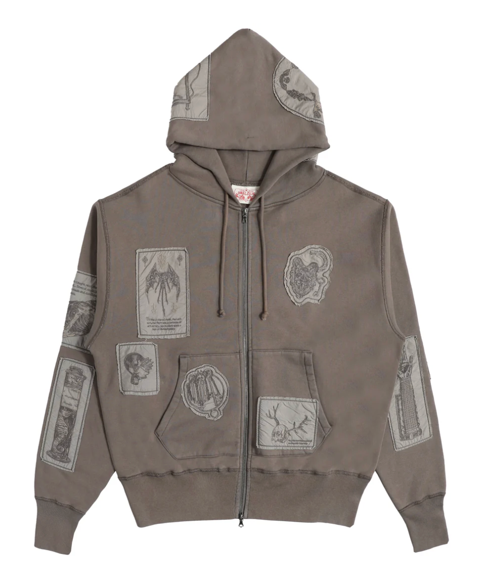 Samuel Zelig Cabinet Zip Hoodie Dark Iron