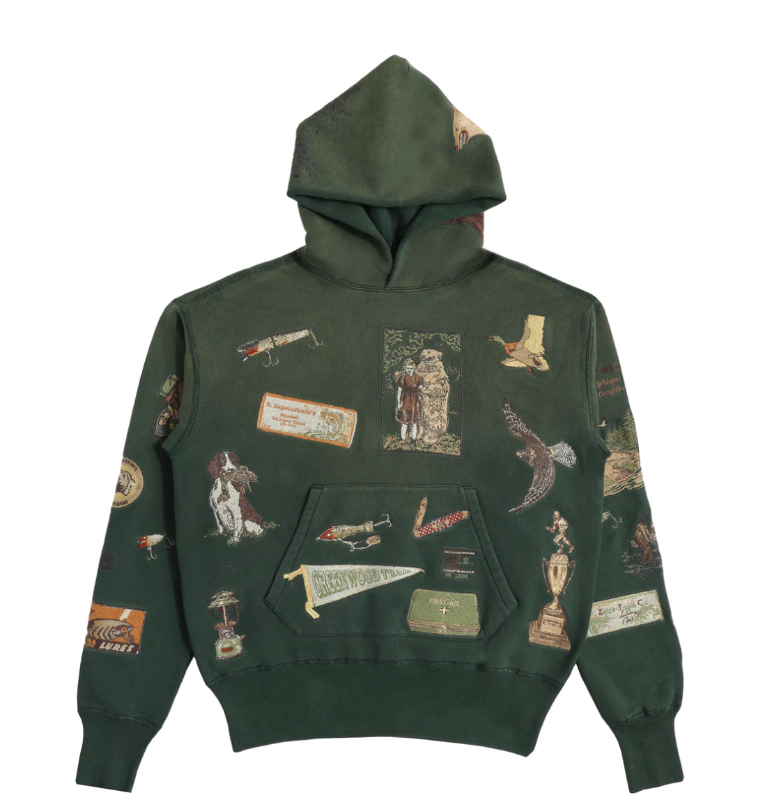 Samuel Zelig Trail Hoodie Forest Green