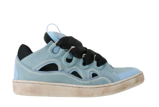 LANVIN CURB Sneaker Blue/Amber