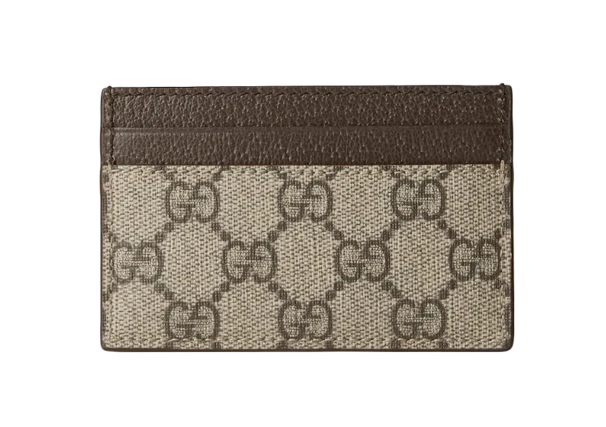 Gucci Brown trim GG card case