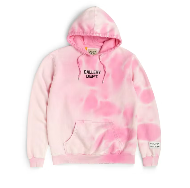 GALLERY DEPT. Sunfaded Centered Logo Hoodie PINK