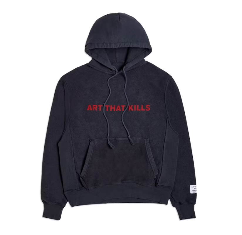 Gallery Dept. Art That Kills ATK Reversible Logo Hoodie Black