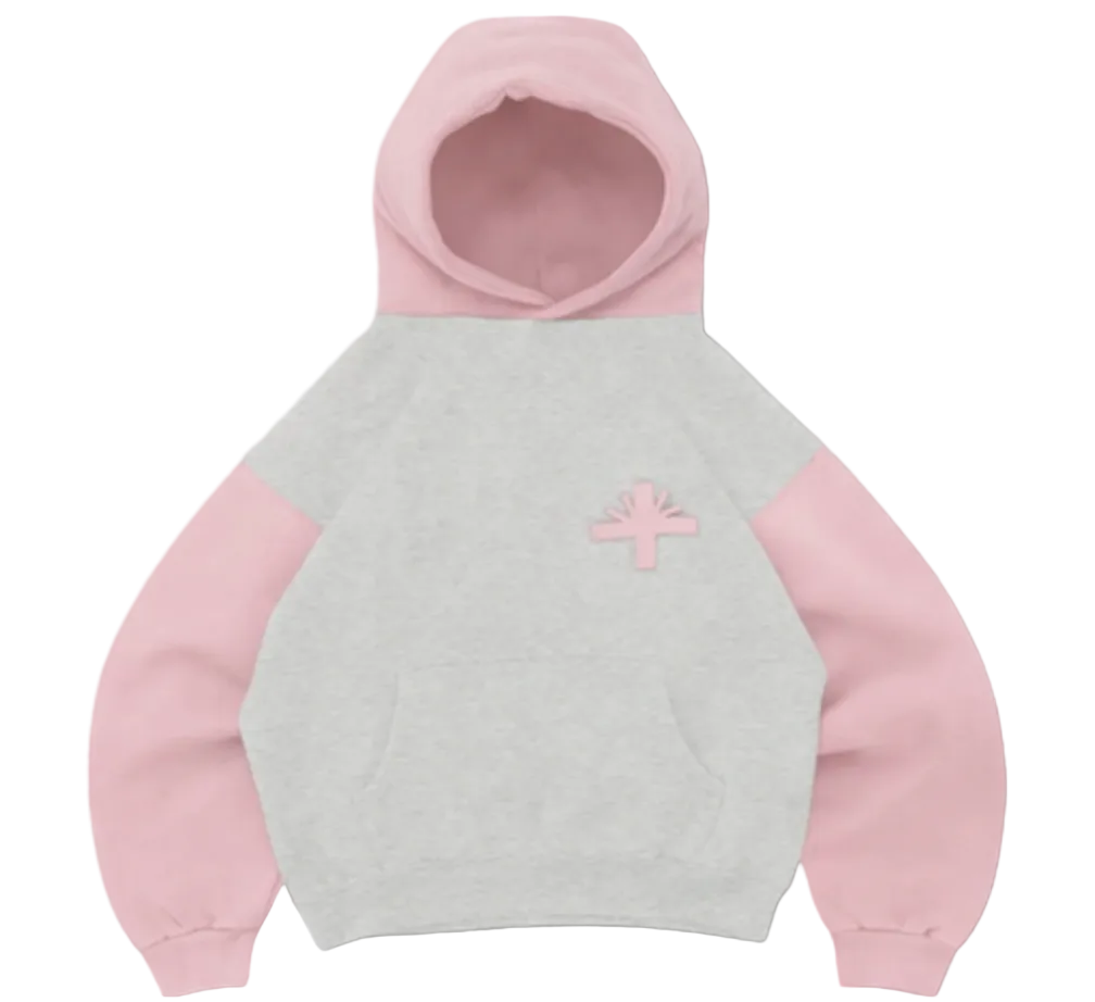 Vertabrae Pink Pullover Hoodie