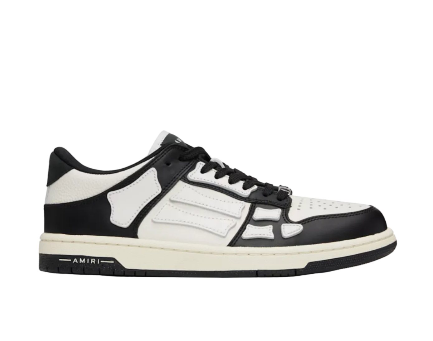 AMIRI Black & White Skel Top Low Sneakers