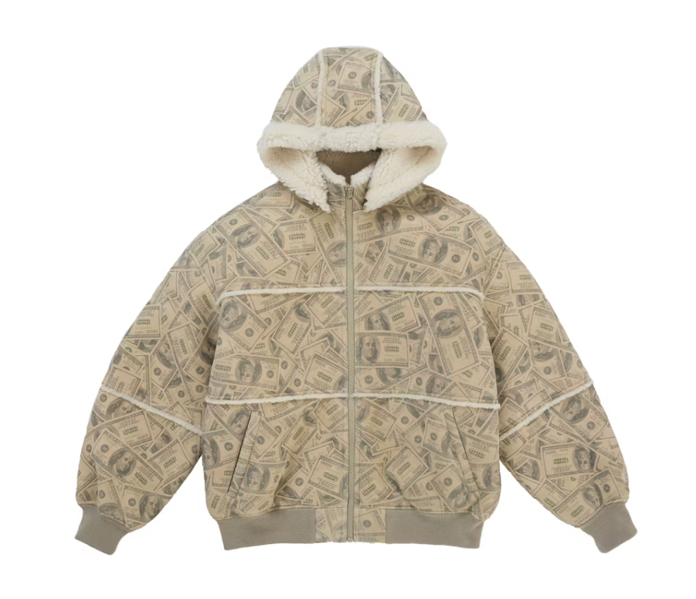 Supreme MM6 Maison Margiela Hooded Shearling Bomber Jacket