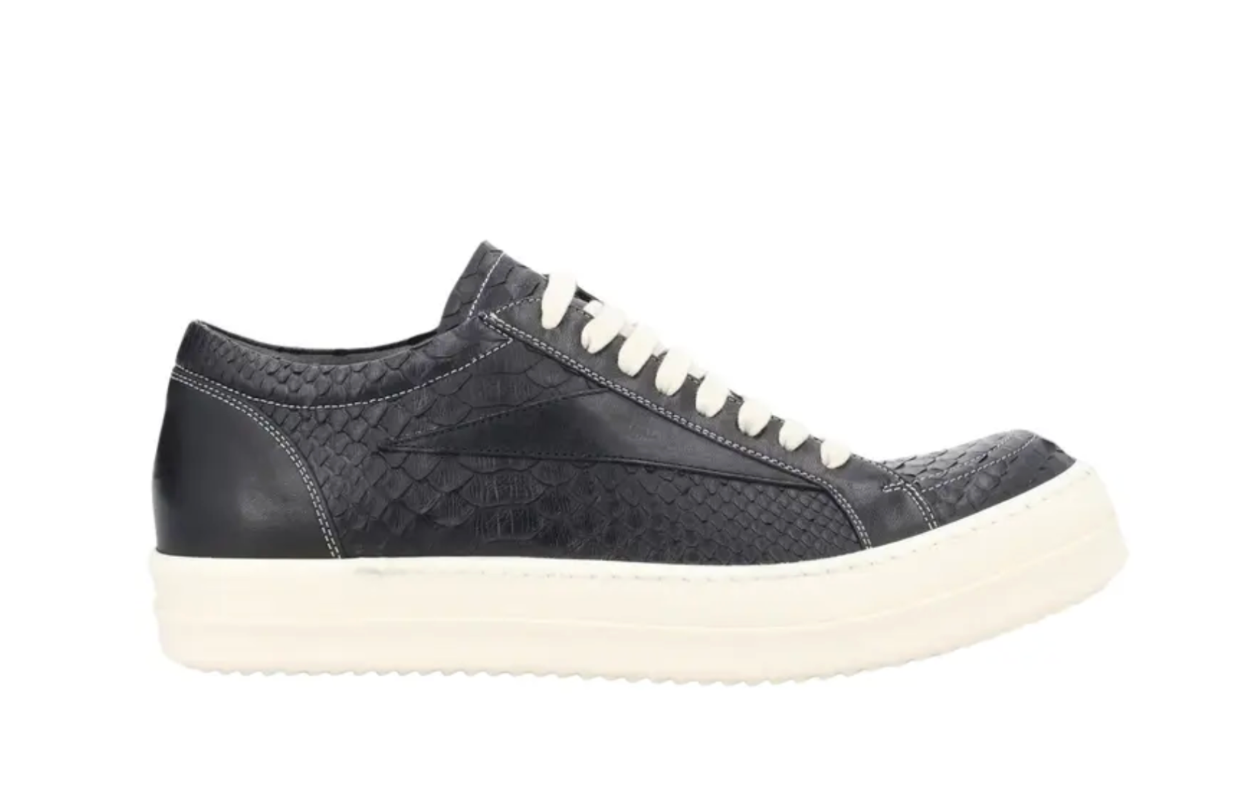 Rick Owens Concordians Vintage Low Black Python