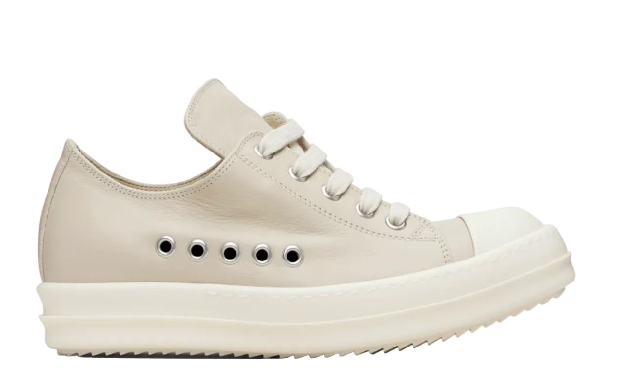 Rick Owens Beige Temple Extreme Low Sneakers