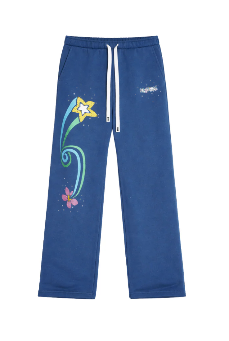 NAHMIAS FLOWER TRIP CRYSTAL SWEATPANT