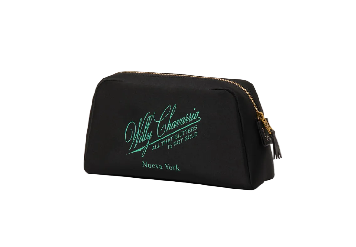 WILLY CHAVARRIA LABEL WASH BAG UNI. GRN