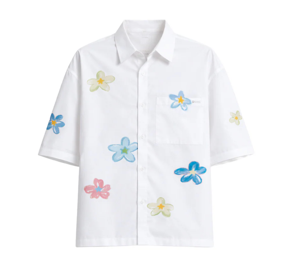 NAHMIAS SUPER BLOOM CROPPED SS SHIRT