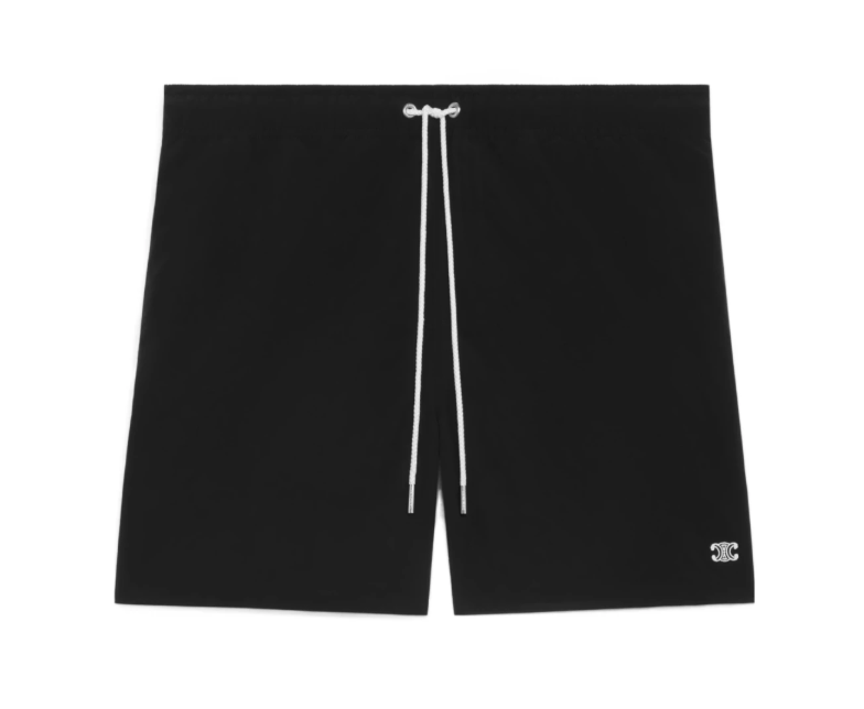 Celine Triomphe Swim Shorts Black