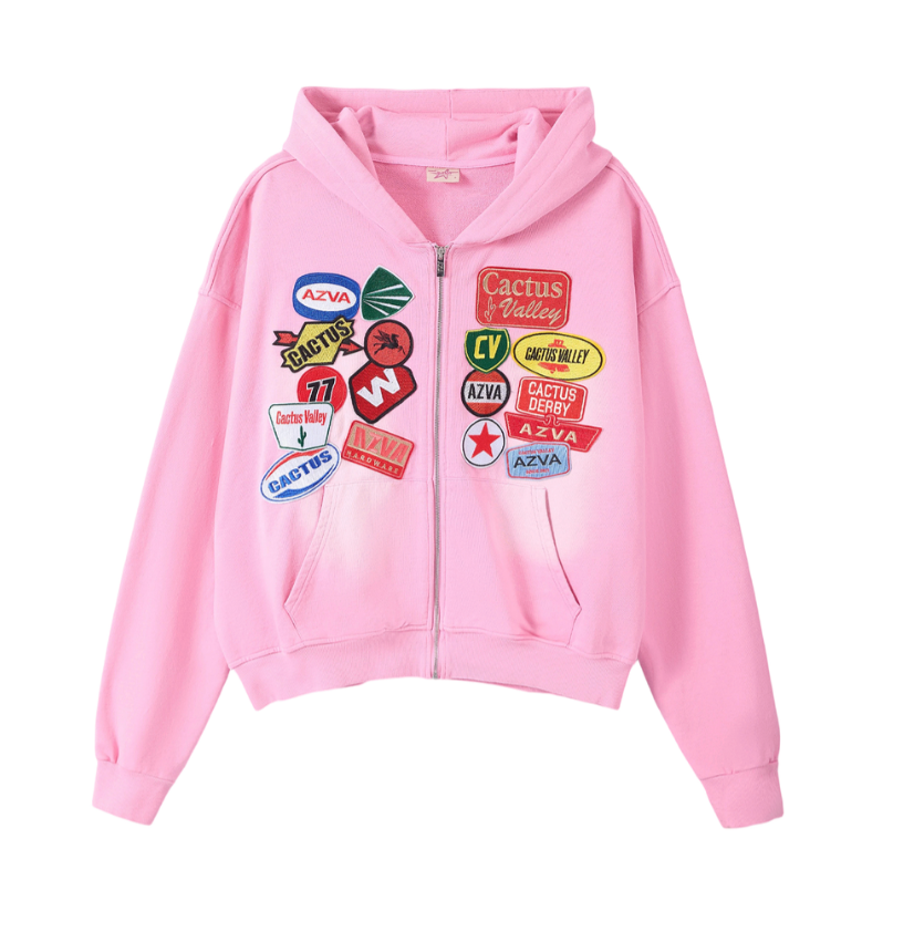 AZVA Rest Stop Hoodie Pink