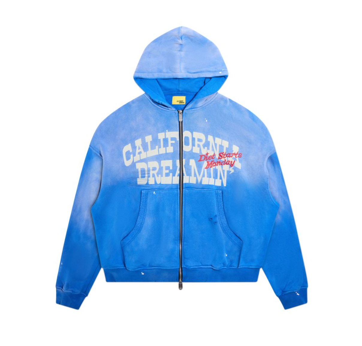 Diet Starts Monday California Dreamin Full Zip Hoodie Blue