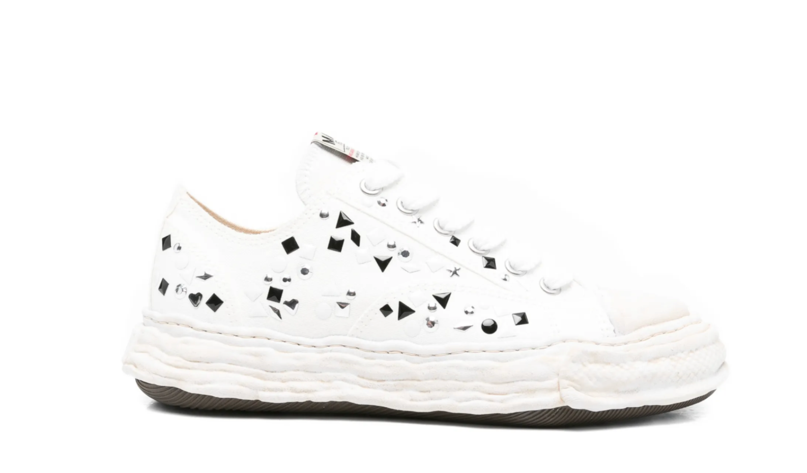 Maison Mihara Yasuhiro "PETERSON23" OG Sole Embellished Canvas Low-top Sneaker