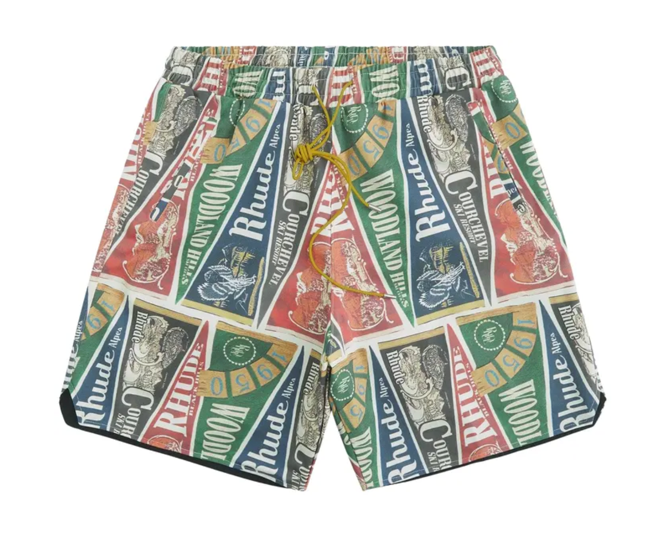 Rhude Collegiate Flag Twill Short Multicolor