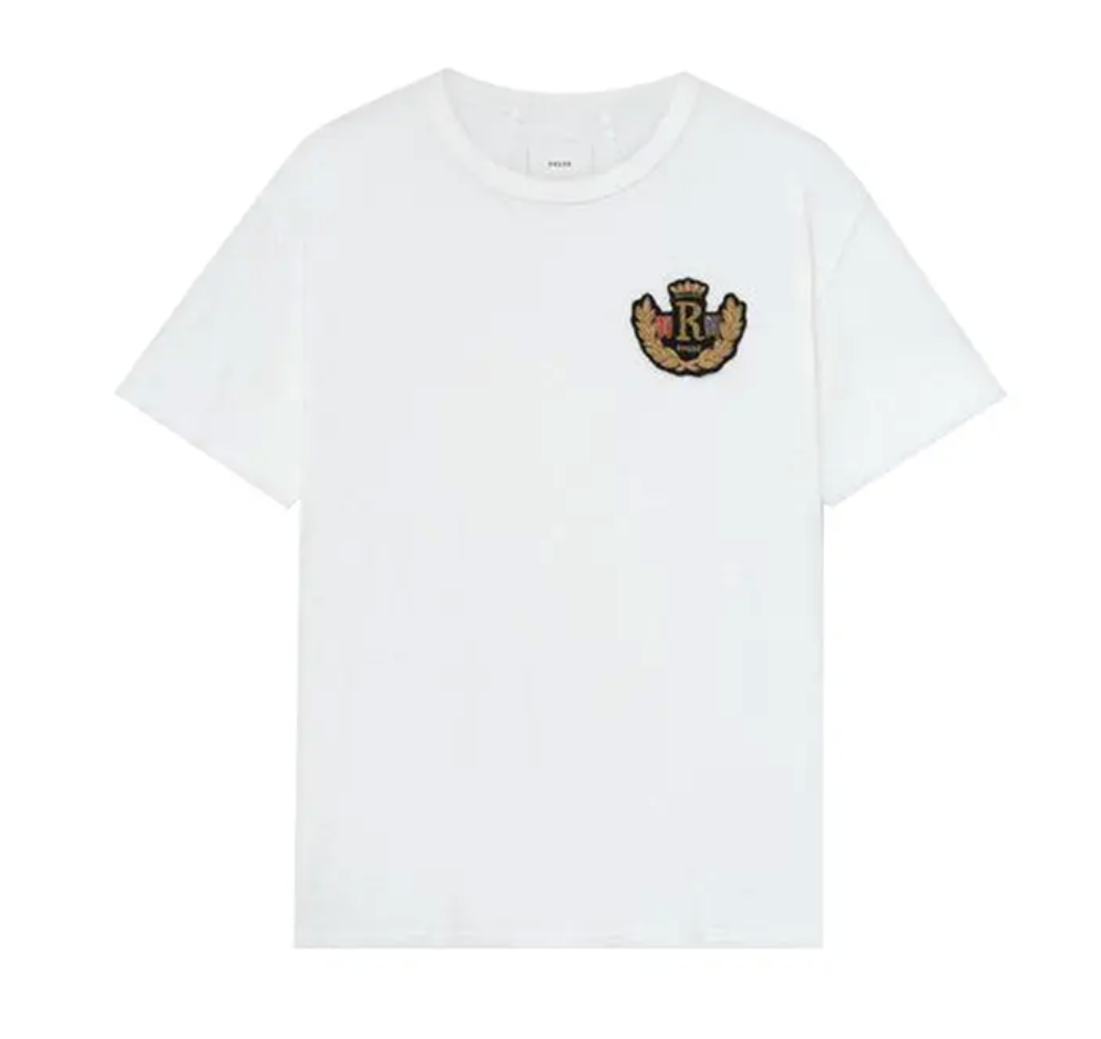 Rhude Côte D'Azur Crest Tee White