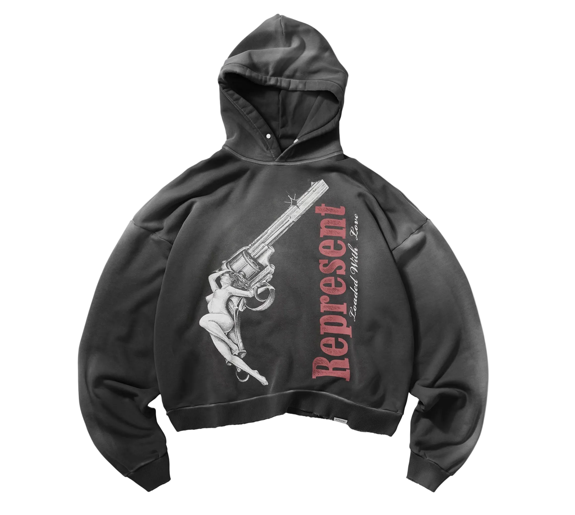 REPRESENT Loaded With Love Hoodie BLACK