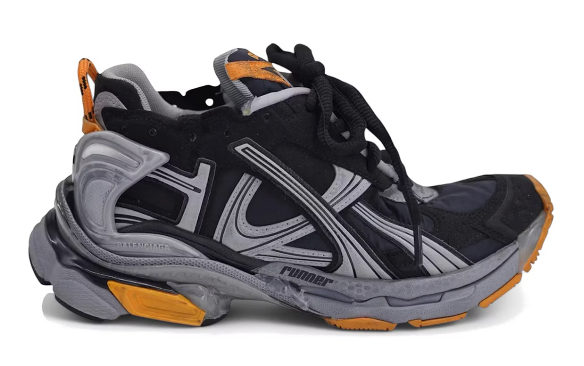 Balenciaga Runner Worn-Out Black Fluo Orange