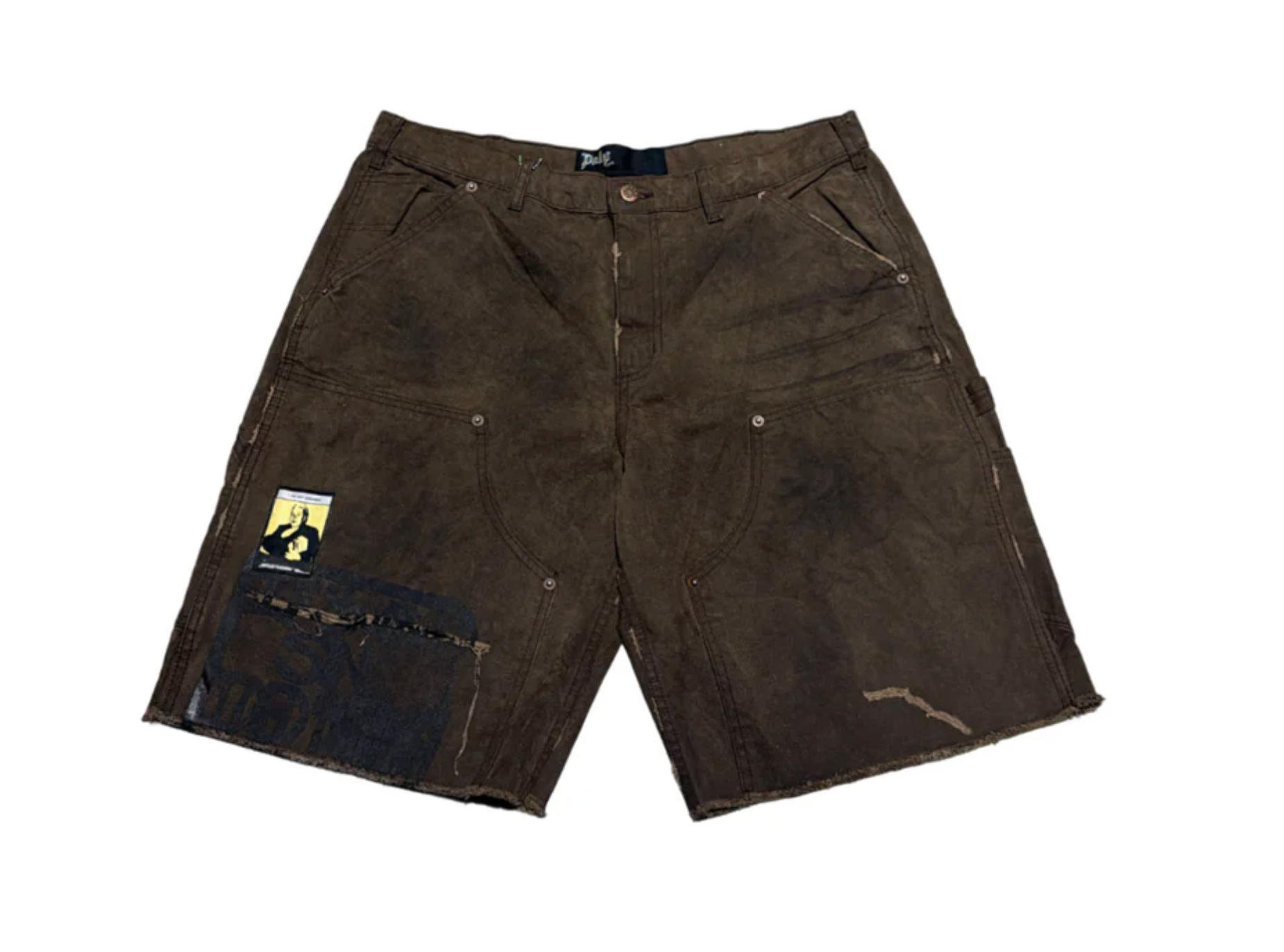 PALY SINNED 4 NOTHING WAXED CANVAS DOUBLE KNEE SHORTS