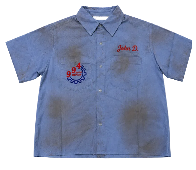 MNML Vintage Work S/S Shirt Light Blue