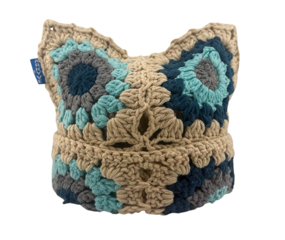 ARKYVE Lagoon Crochet Cat Hat