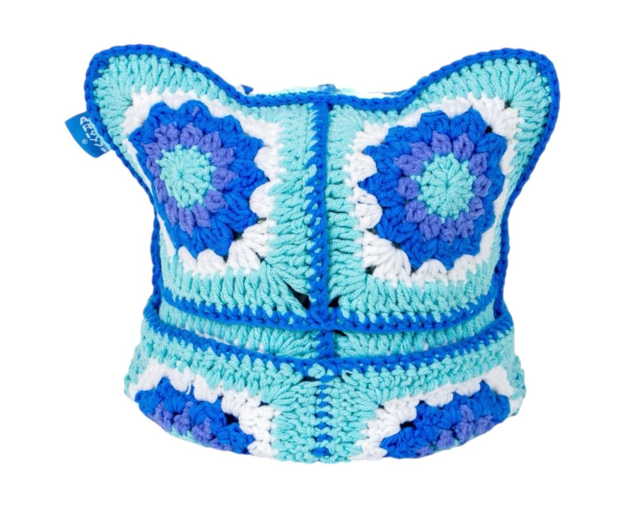ARKYVE Icy Crochet Cat Hat