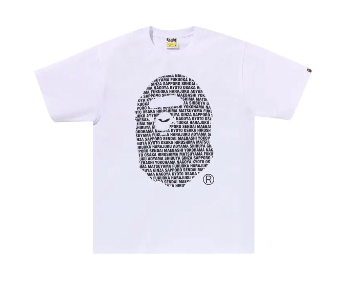 BAPE Japan Ape Head Tee White
