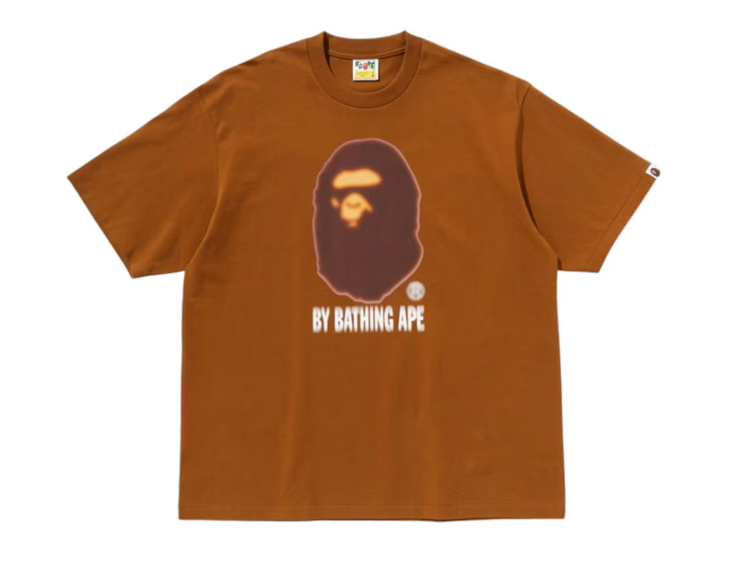 BAPE Blur By Bathing Ape Relaxed Fit Tee Beige