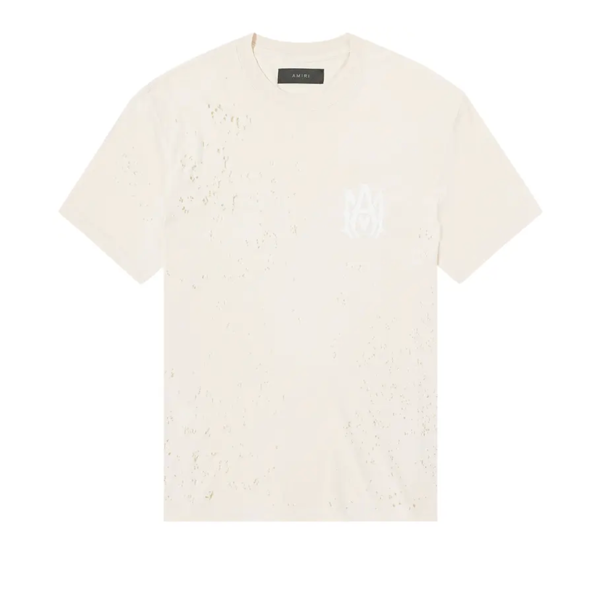 AMIRI Washed Shotgun Tee Cream Tan