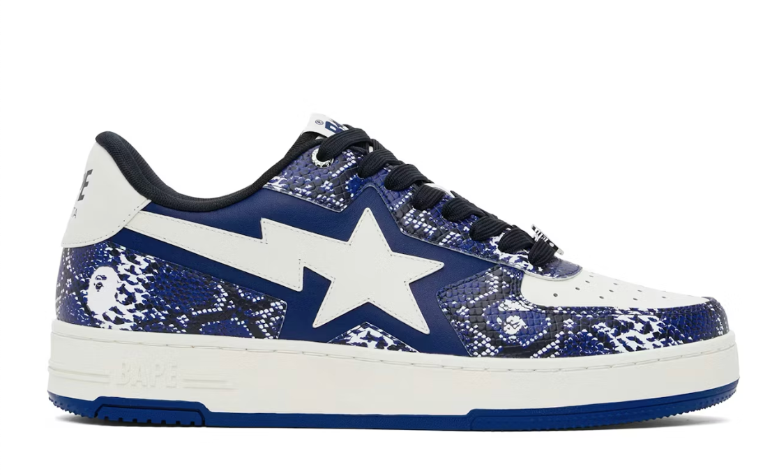 BAPE BapeSta Blue Snakeskin