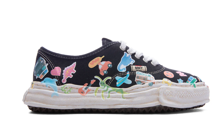 Maison Mihara Yasuhiro Baker Low OG Sole Canvas Stickers Print