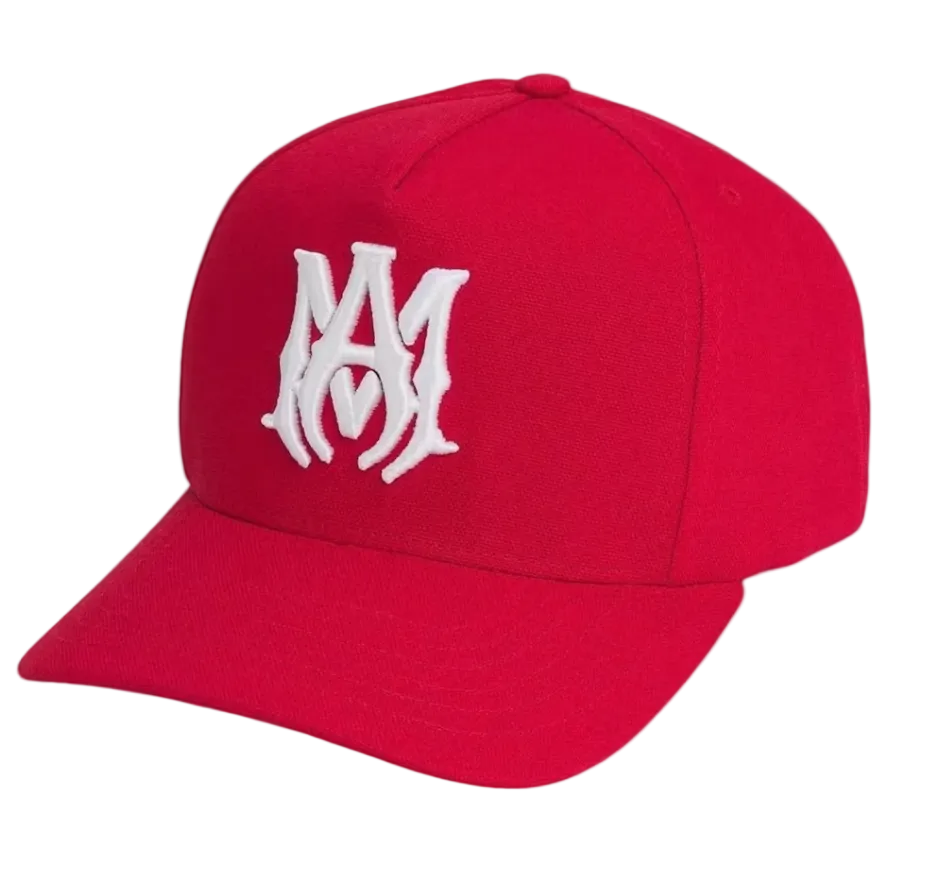 AMIRI MA Full Canvas Hat Red/White