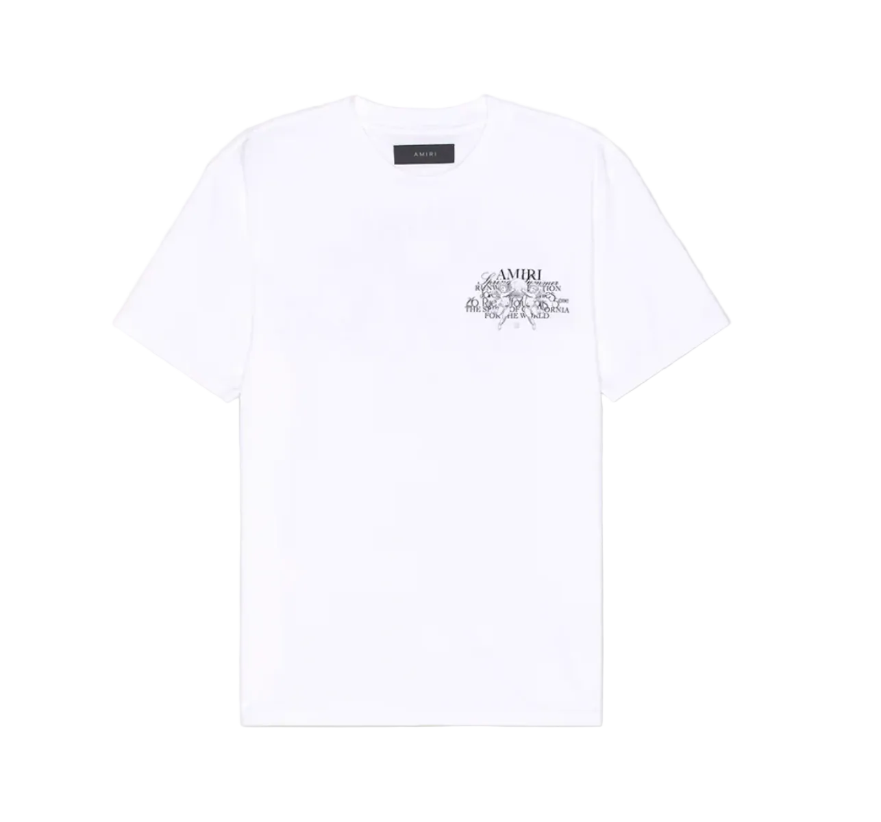 Amiri Cherub Text Tee White