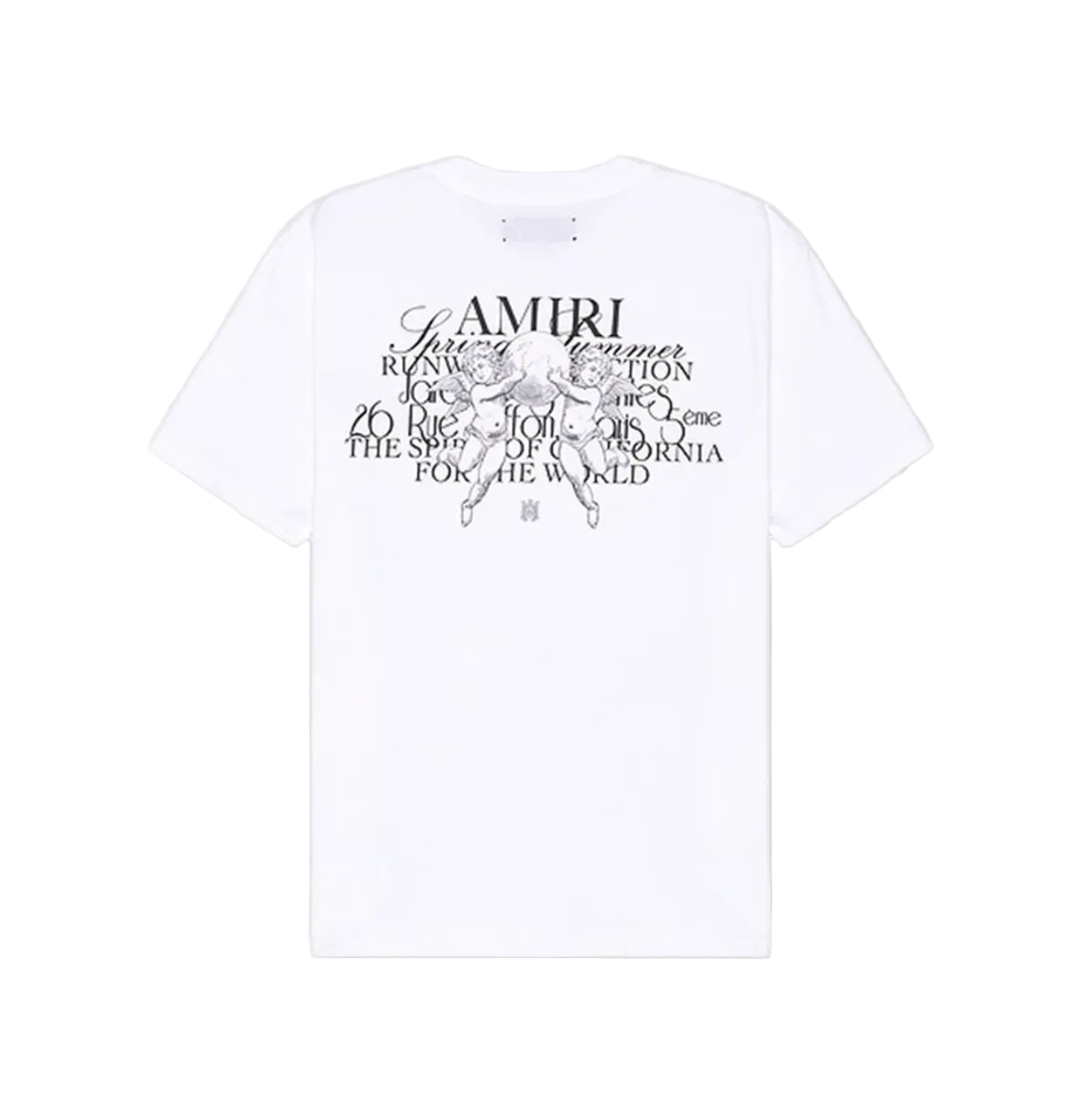 Amiri Cherub Text Tee White