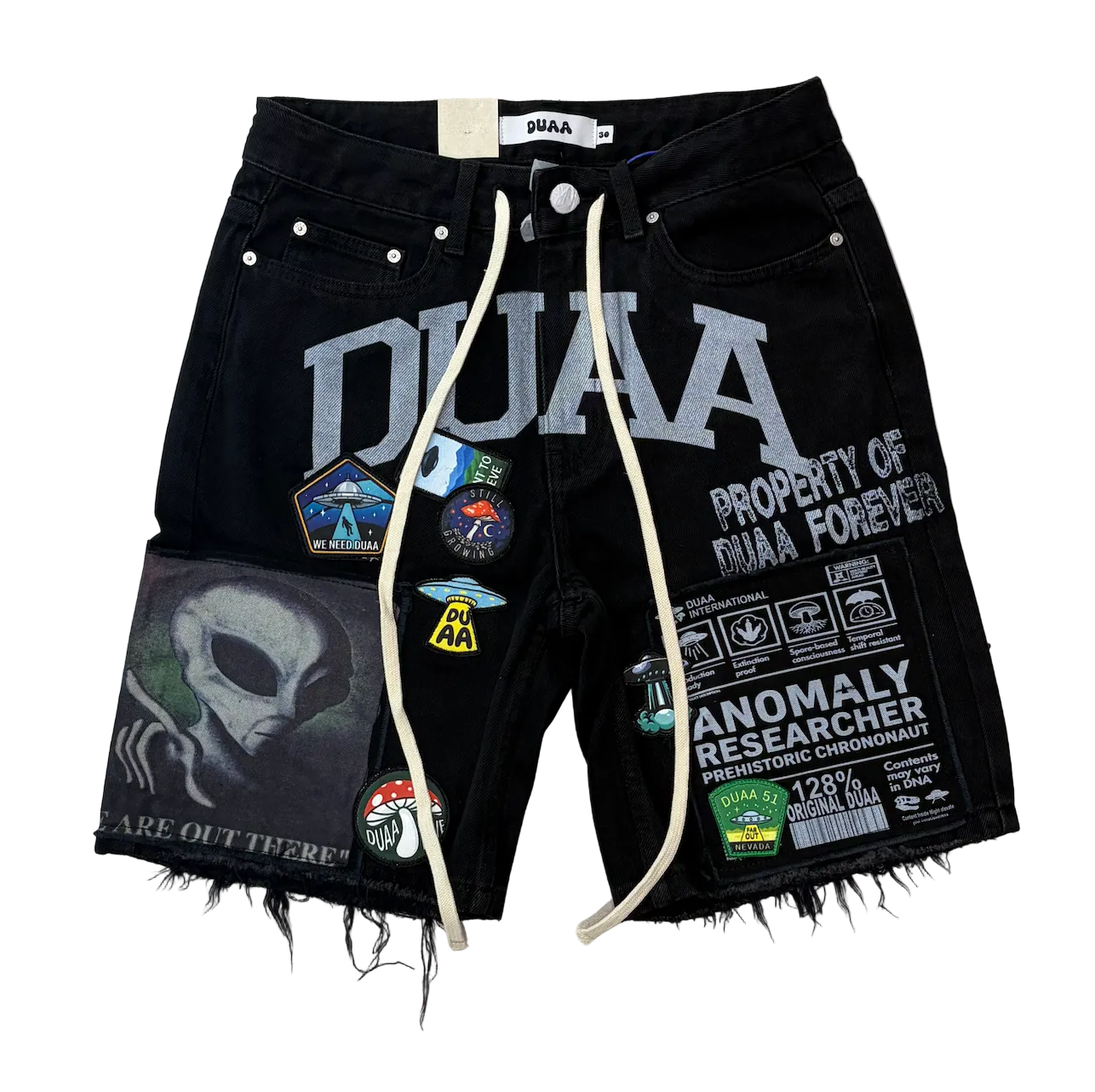 DUAA UFO BLACK SHORT