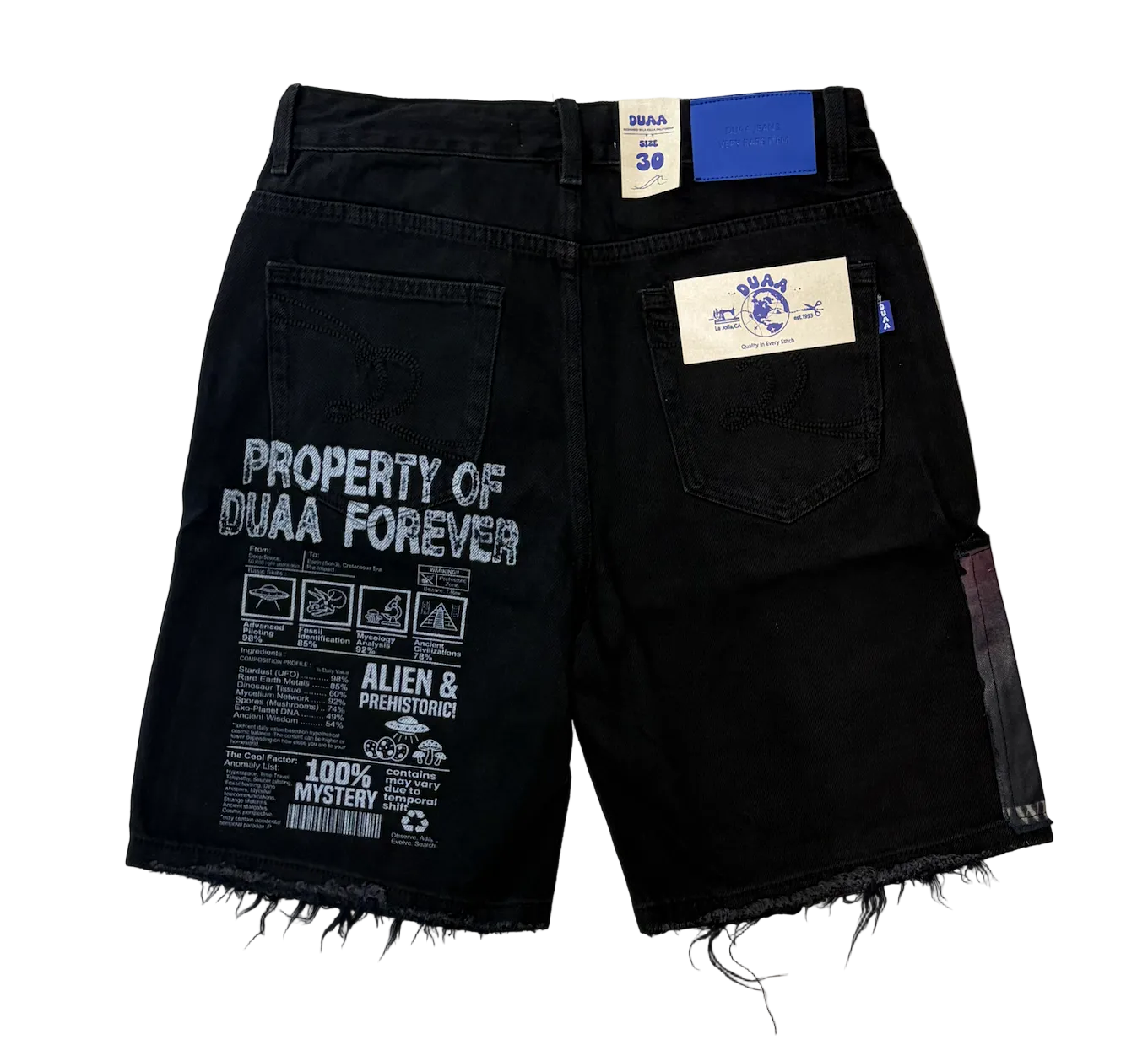 DUAA UFO BLACK SHORT