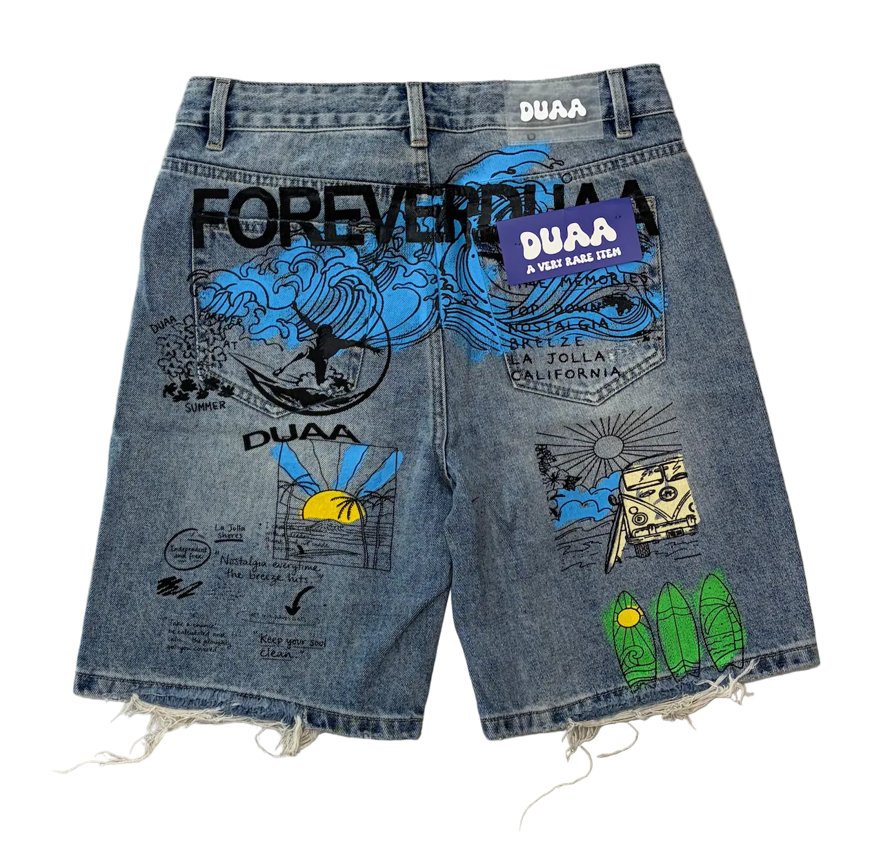 DUAA SURF SHORT BLUE