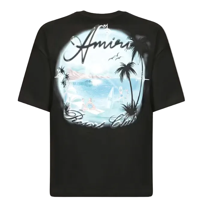 Amiri Paradise Airbrush Tee Black