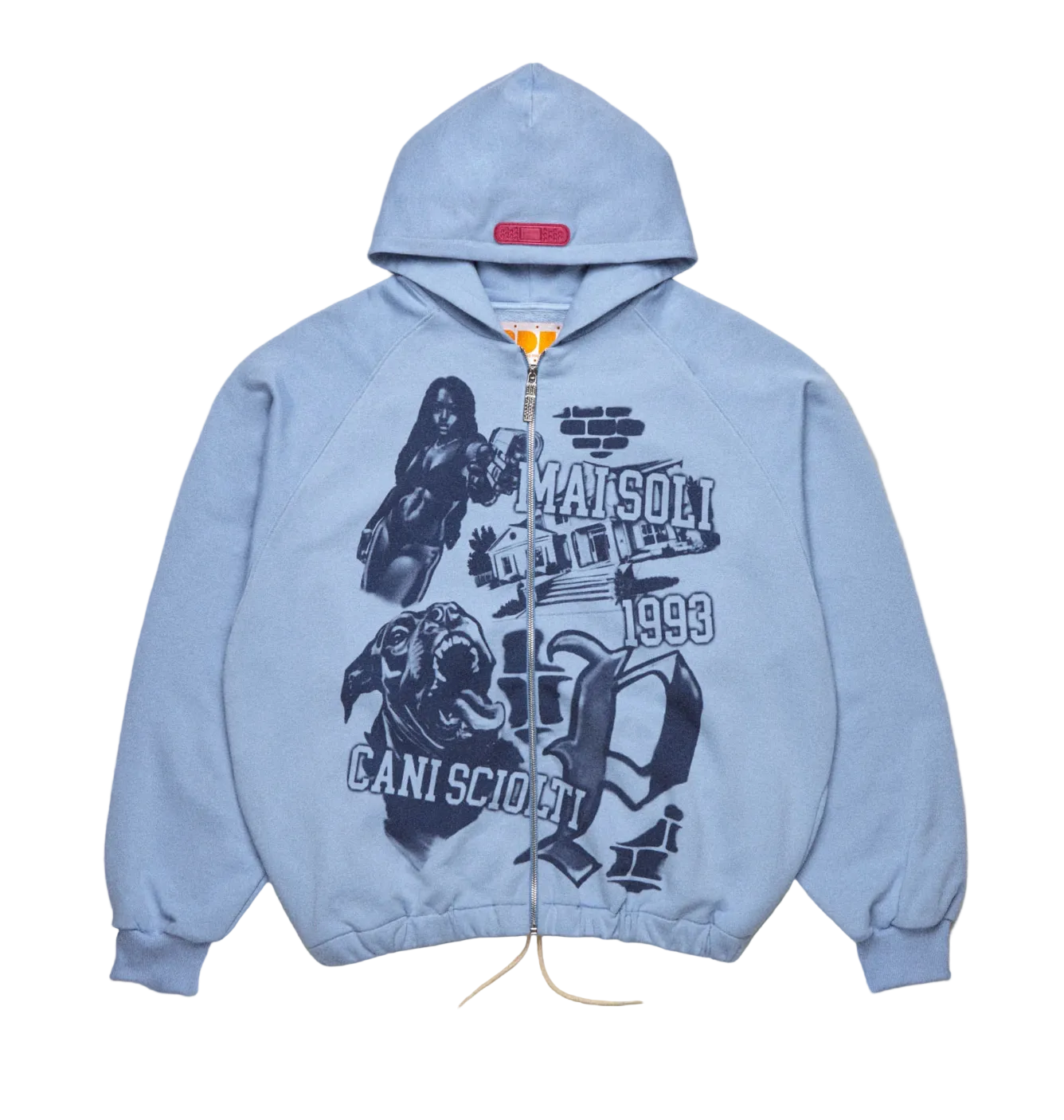 PDF ZIP HOODIE A LIGHT BLUE