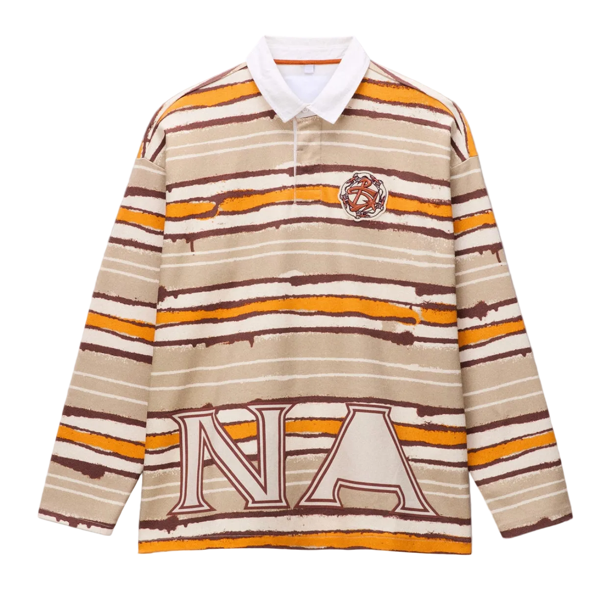 PDF LONG SLEEVE POLO Orange