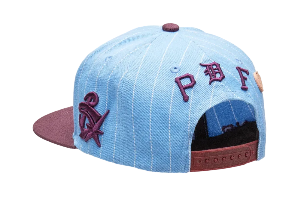 PDF PINSTRIPE BASEBALL HAT BABY BLUE