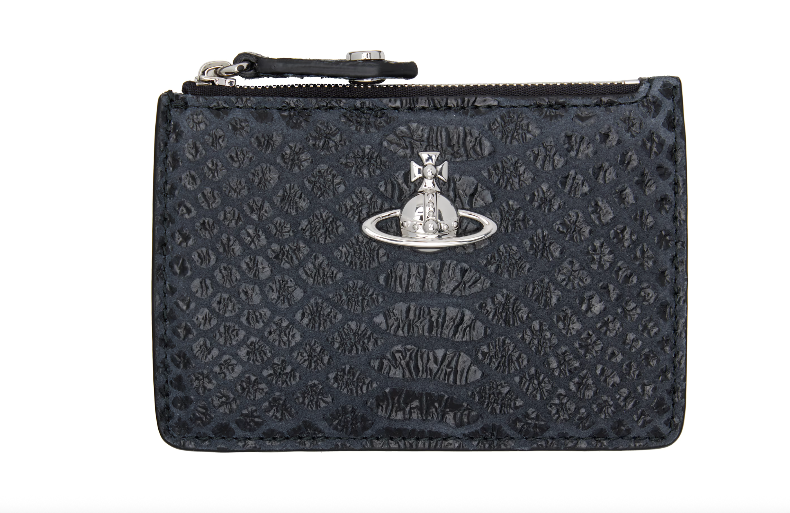 Vivienne Westwood Gray & Black Slim Long Card Holder