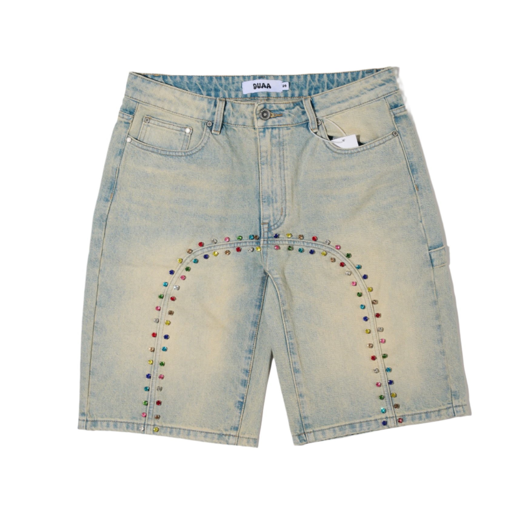DUAA| BOOMING U STONE BLUE DENIM SHORT