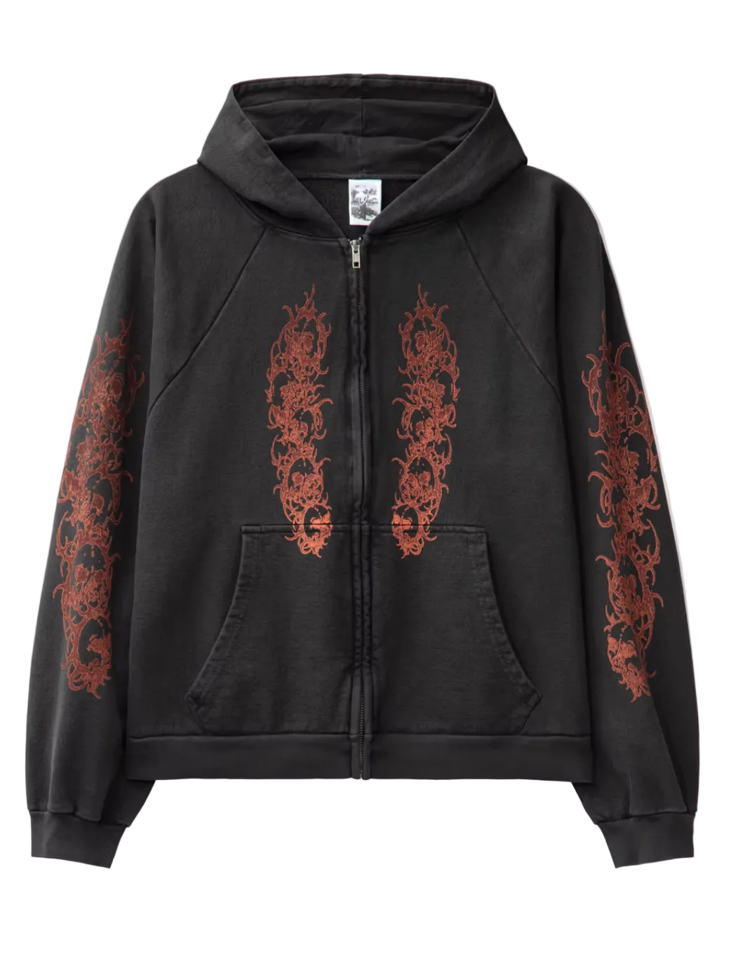 basketcase Afflicted Zip-Up Hoodie