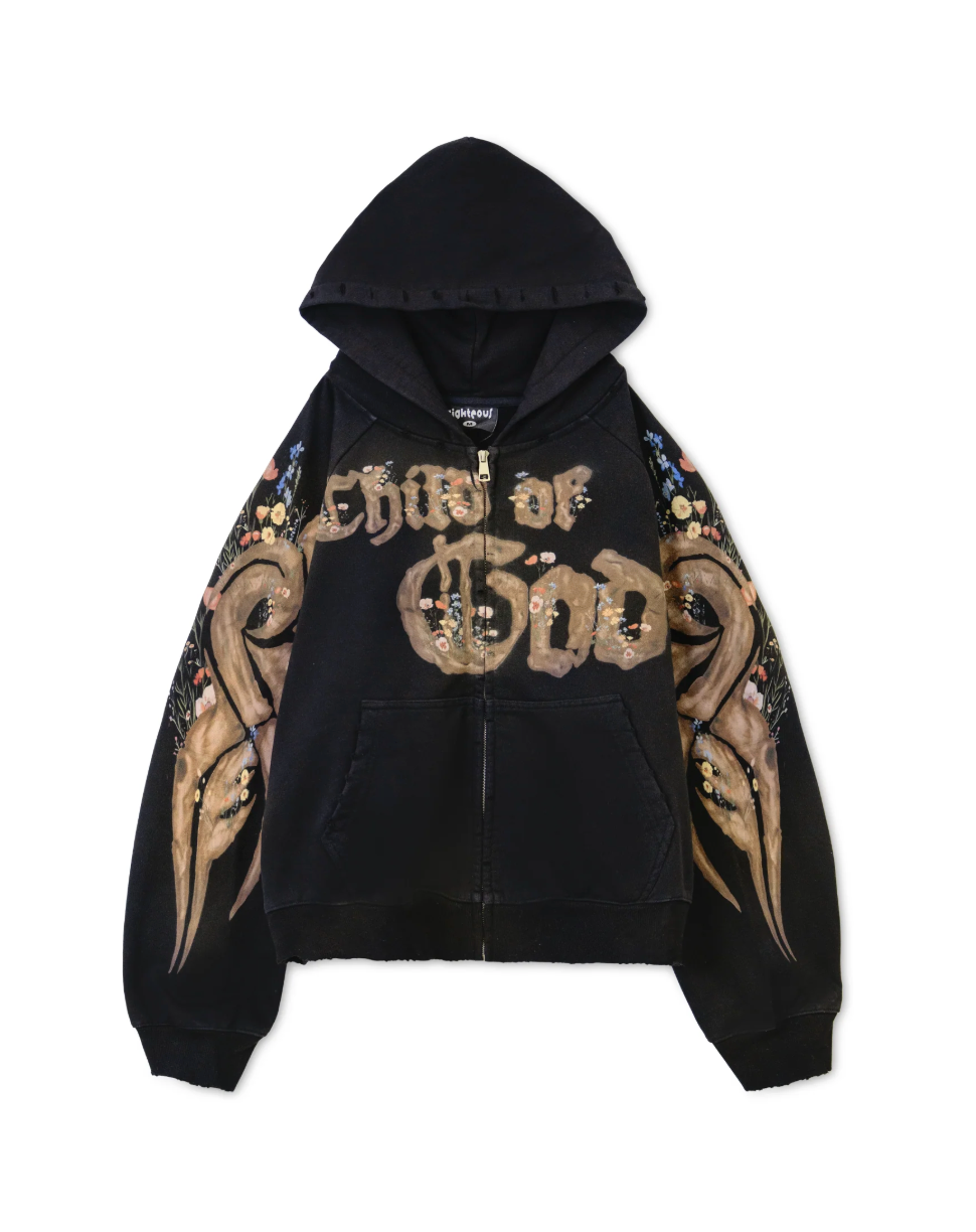 We Are Righteous "Child of God" Zip Up (Black)