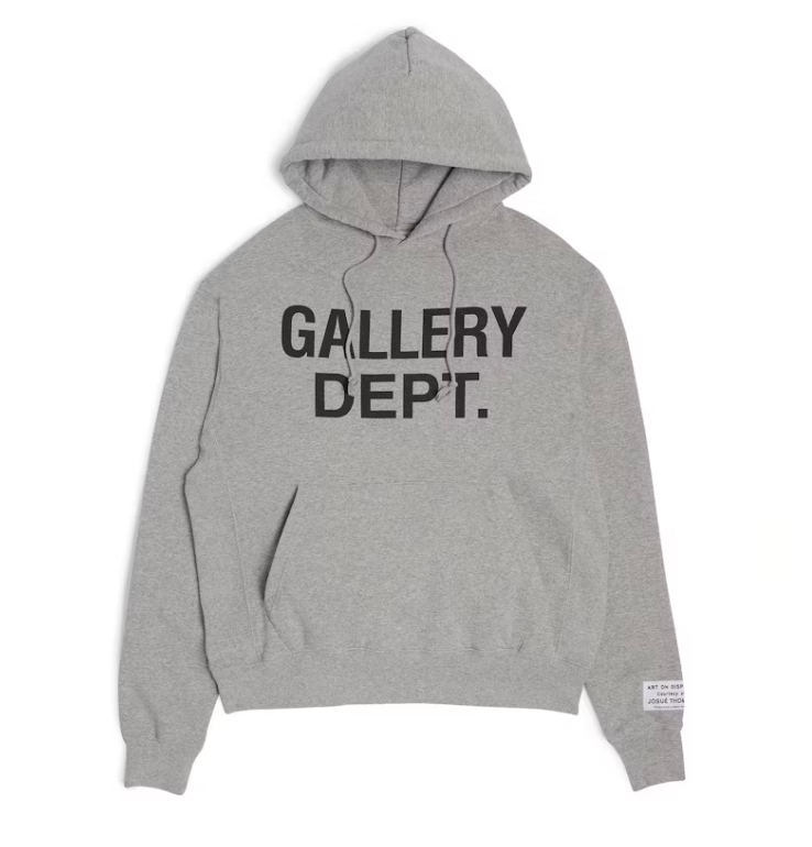 Gallery Dept. Centered Logo Hoodie Grey