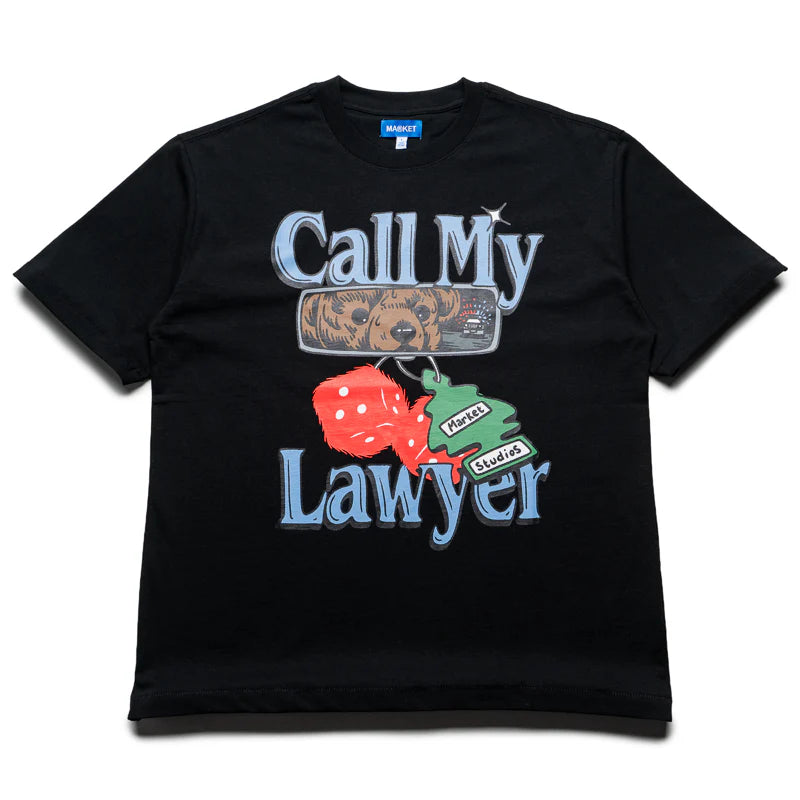 Market| Call My Lawyer Chase Black Tee