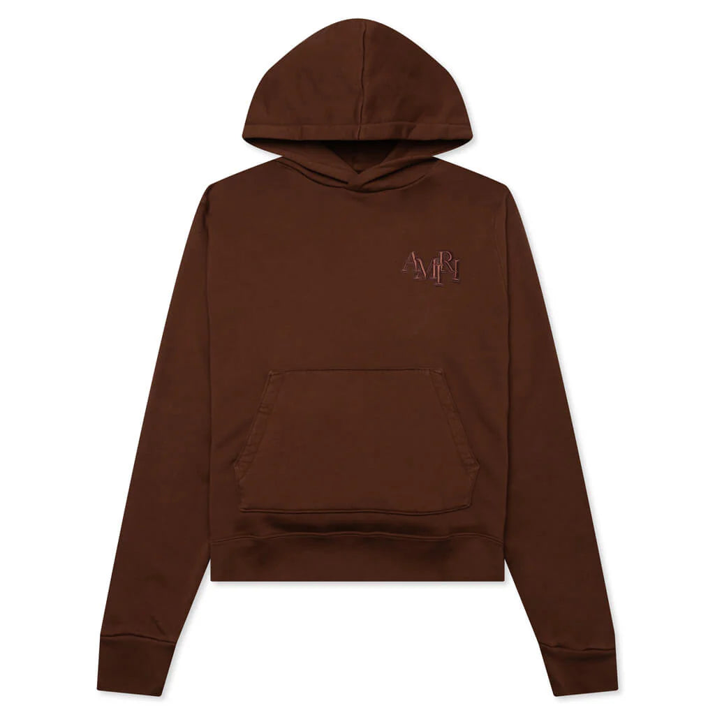 Amiri Staggered Hoodie Potting Soil